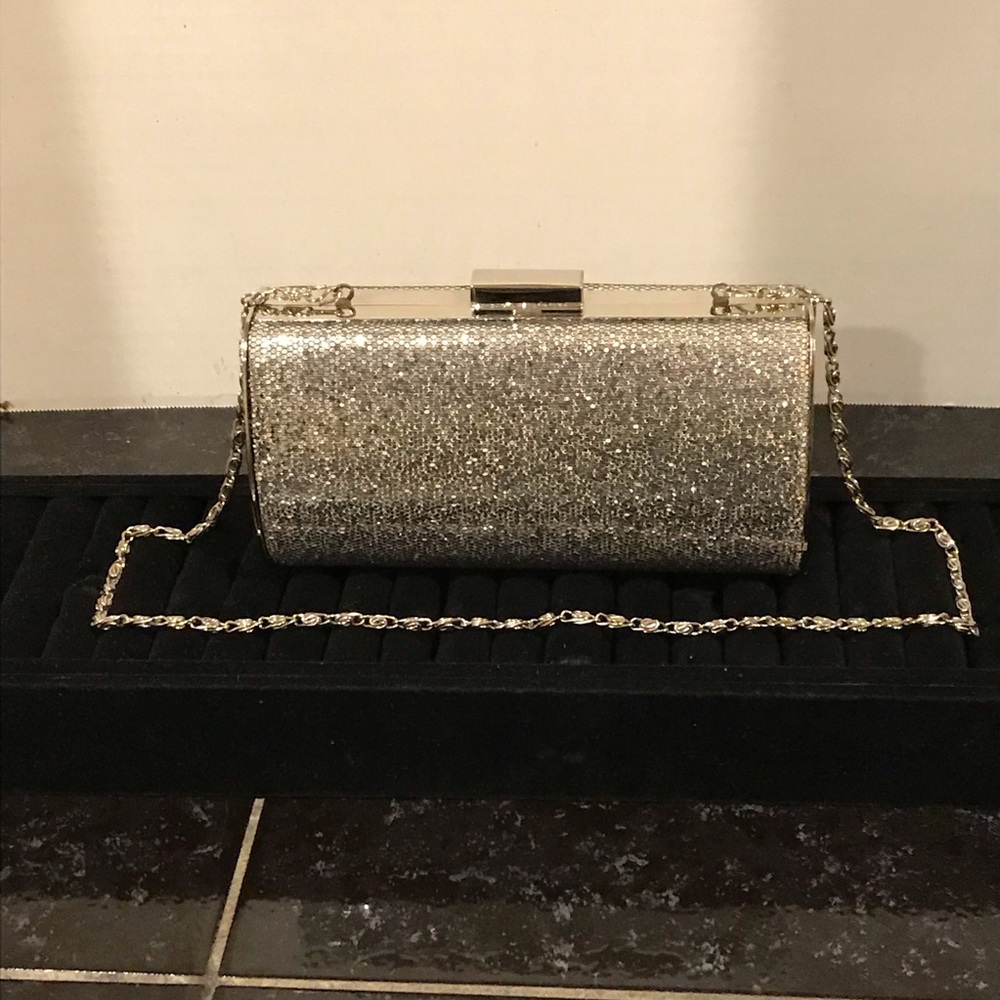 Sasha sparkly evening bag, EUC